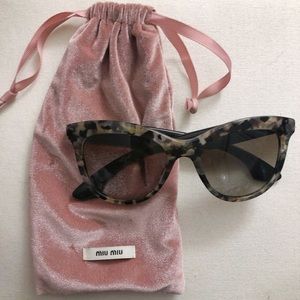 Miu Miu Crystal and Tortoise Sunglasses